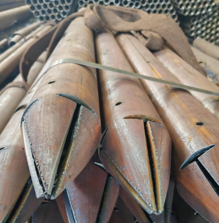 娄底出尖打孔加工无缝注浆钢花管注浆管厂家